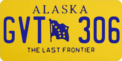 AK license plate GVT306