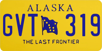 AK license plate GVT319