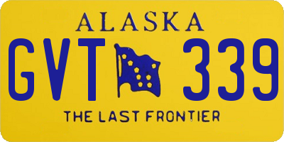 AK license plate GVT339