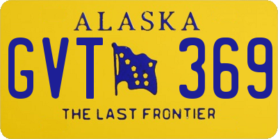 AK license plate GVT369