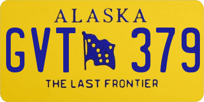 AK license plate GVT379