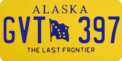 AK license plate GVT397