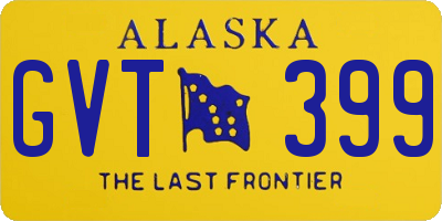 AK license plate GVT399