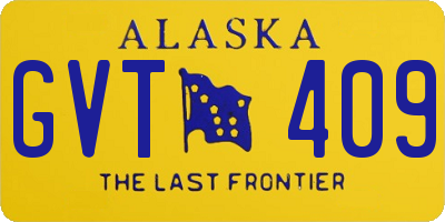 AK license plate GVT409