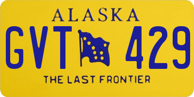 AK license plate GVT429