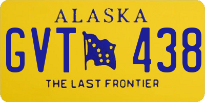 AK license plate GVT438