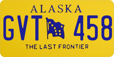 AK license plate GVT458