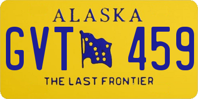 AK license plate GVT459