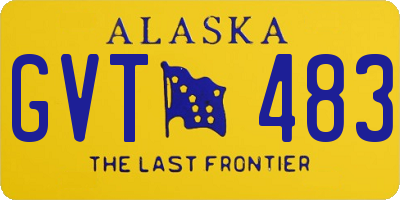 AK license plate GVT483