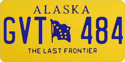 AK license plate GVT484