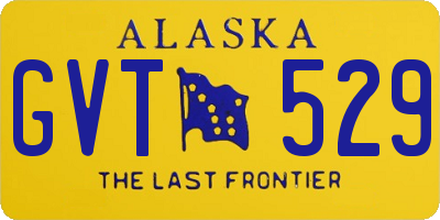 AK license plate GVT529