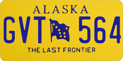 AK license plate GVT564