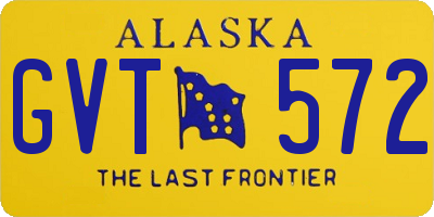 AK license plate GVT572