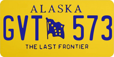 AK license plate GVT573