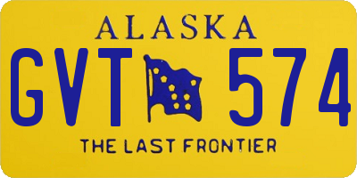 AK license plate GVT574