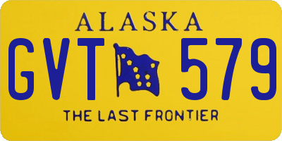 AK license plate GVT579