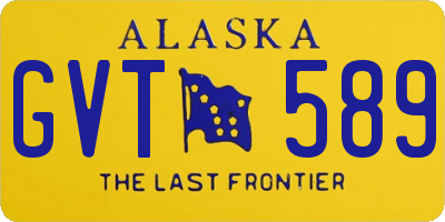 AK license plate GVT589