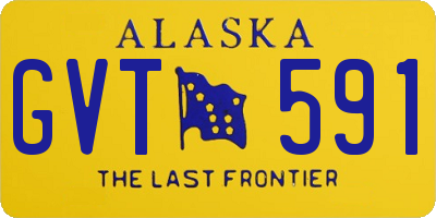 AK license plate GVT591