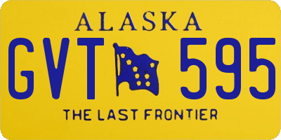 AK license plate GVT595