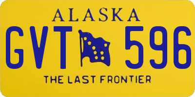 AK license plate GVT596