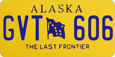 AK license plate GVT606