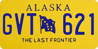 AK license plate GVT621