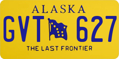 AK license plate GVT627
