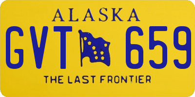 AK license plate GVT659
