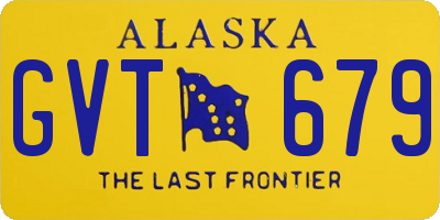 AK license plate GVT679