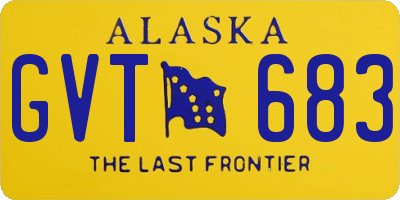 AK license plate GVT683