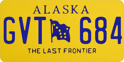 AK license plate GVT684