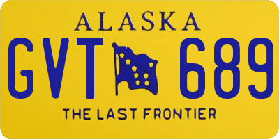 AK license plate GVT689