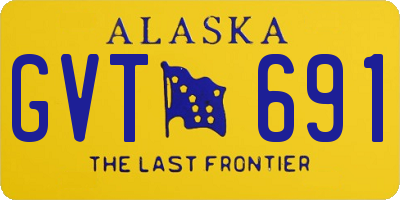 AK license plate GVT691