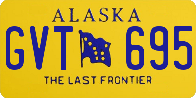 AK license plate GVT695