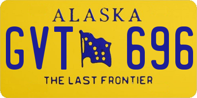 AK license plate GVT696