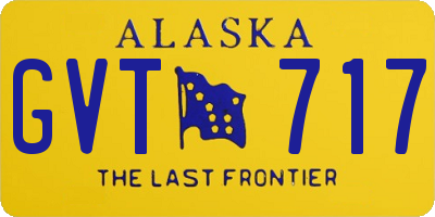 AK license plate GVT717