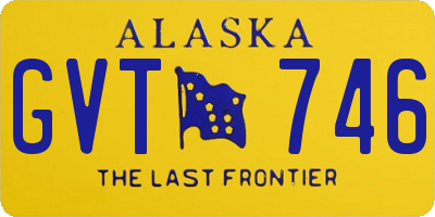 AK license plate GVT746