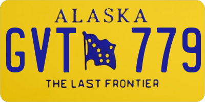 AK license plate GVT779