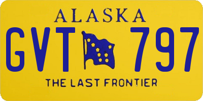 AK license plate GVT797