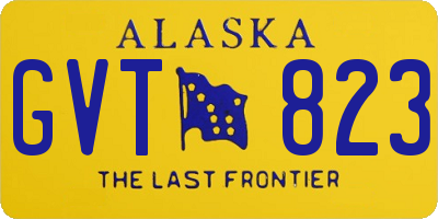 AK license plate GVT823