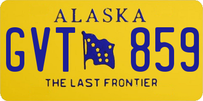 AK license plate GVT859