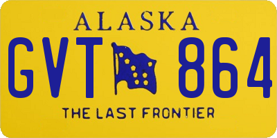 AK license plate GVT864