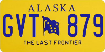 AK license plate GVT879