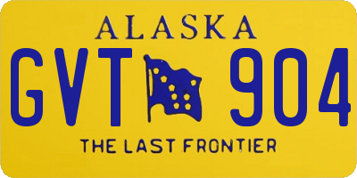 AK license plate GVT904