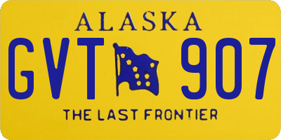 AK license plate GVT907