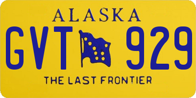 AK license plate GVT929