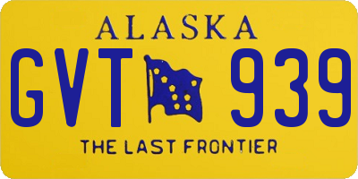 AK license plate GVT939