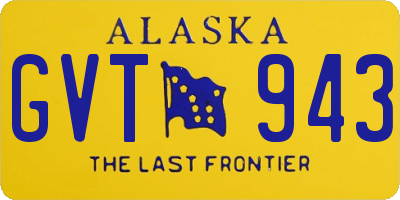 AK license plate GVT943