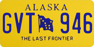 AK license plate GVT946