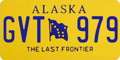 AK license plate GVT979